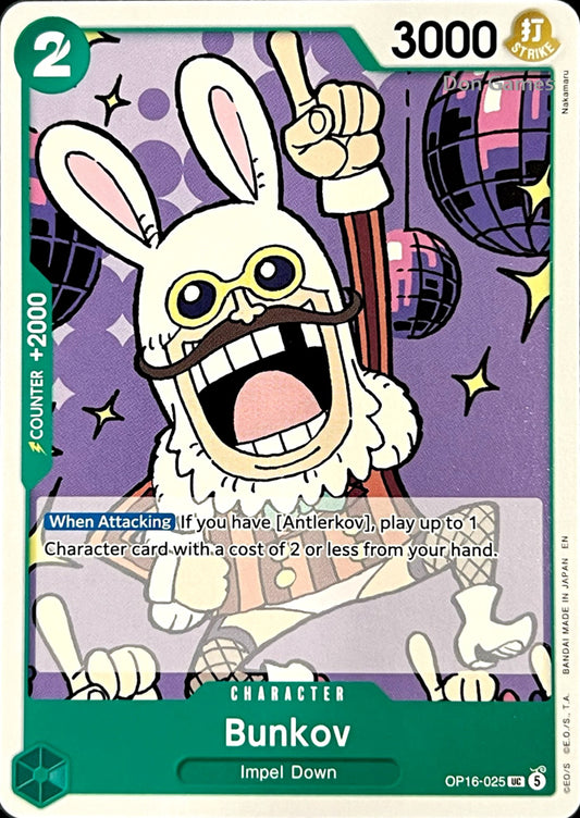 OP16-025 Bunkov Character Card