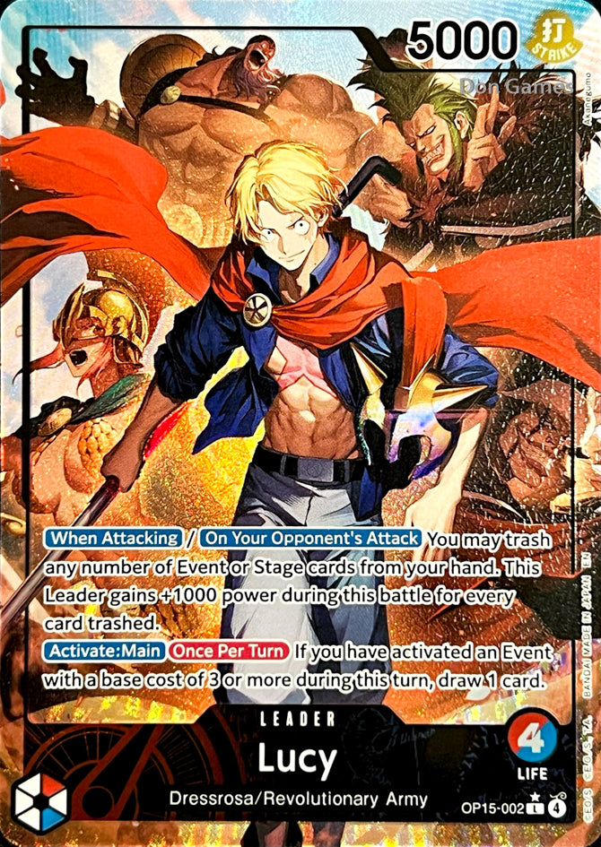 OP15-002 Lucy Leader Card Alternater Art