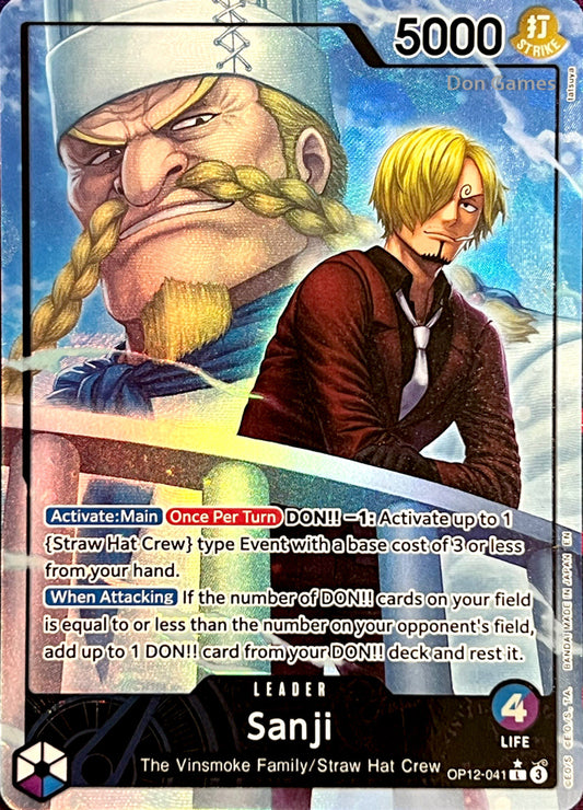 OP12-041 Sanji Leader Card Alternate Art