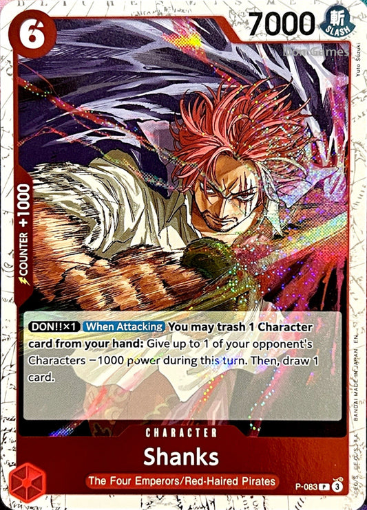 P-083 Shanks Character Card Pirate Foil