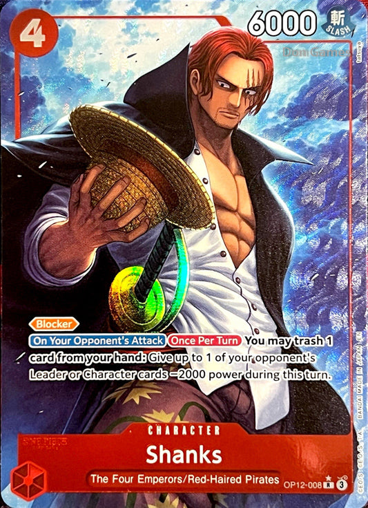 OP12-008 Shanks Character Card Alternate Art