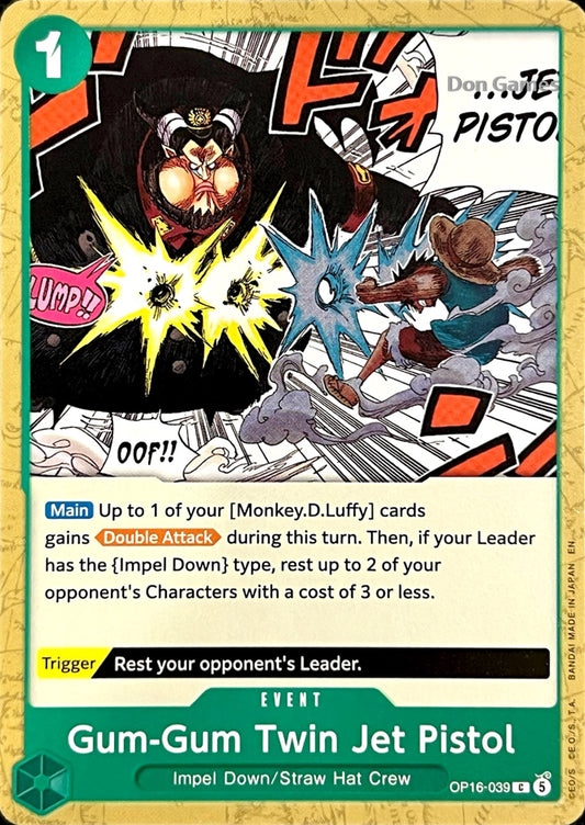 OP16-039 Gum-Gum Twin Jet Pistol Event Card