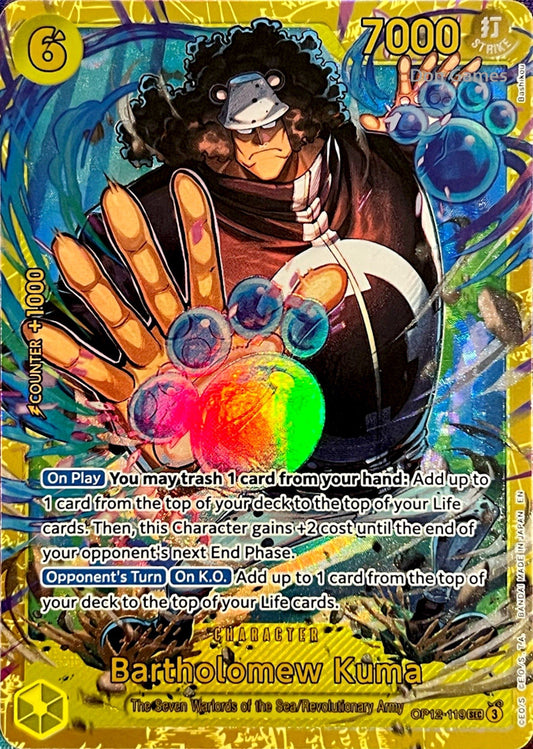 OP12-119 Bartholomew Kuma Character Card