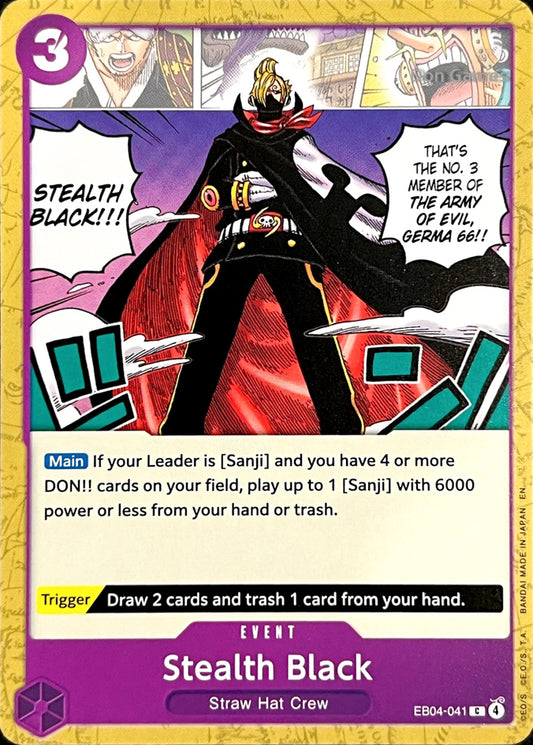 EB04-041 Stealth Black Event Card