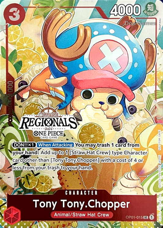 OP01-015 Tony Tony. Chopper Character Card Offline Regionals 2024 Promo