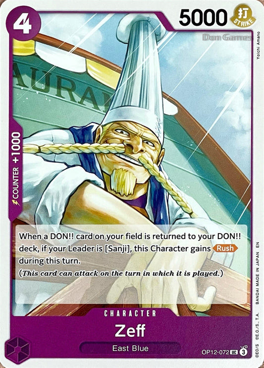 OP12-072 Zeff Character Card