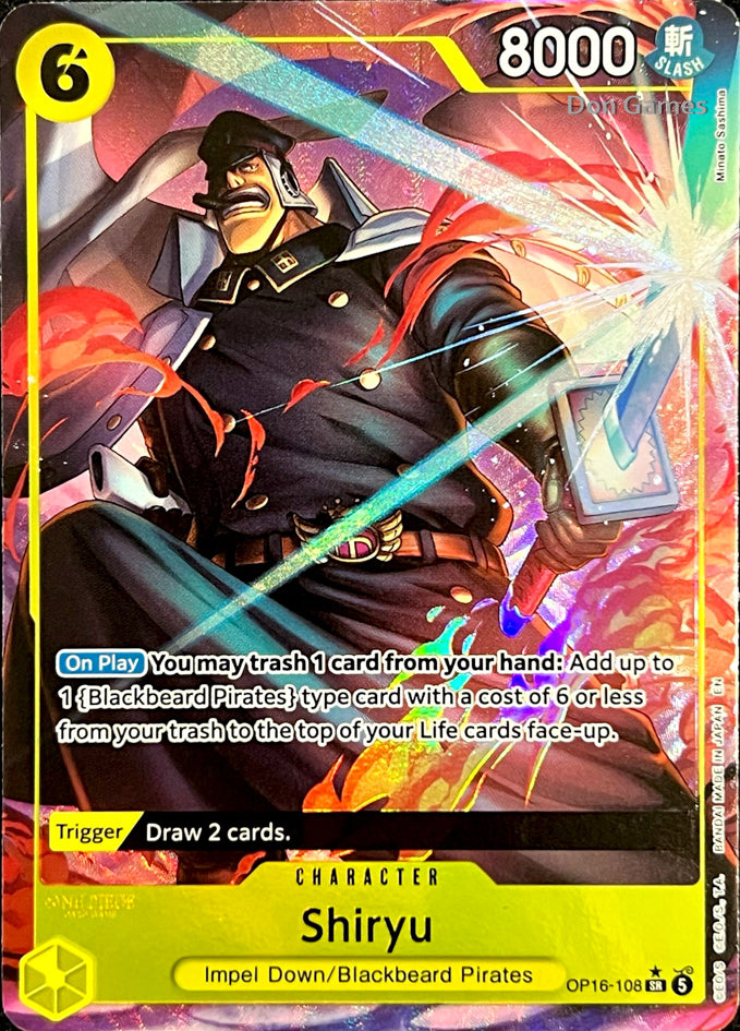 OP16-108 Shiryu Character Card Alternate Art