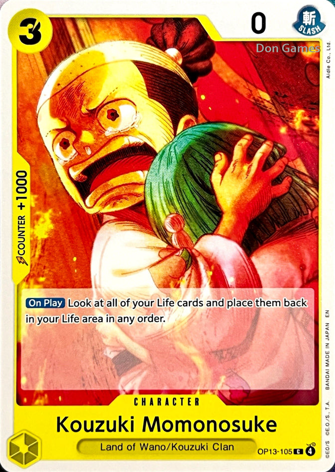 OP13-105 Kouzuki Momonosuke Character Card