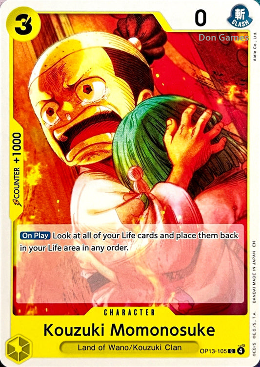 OP13-105 Kouzuki Momonosuke Character Card