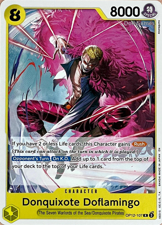 OP12-107 Donquixote Doflamingo Character Card