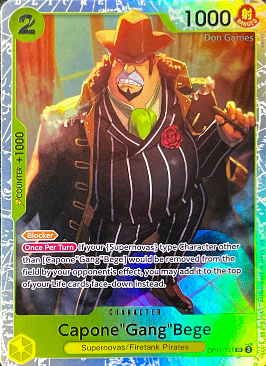OP11-101 Capone" Gang" Bege Character Card