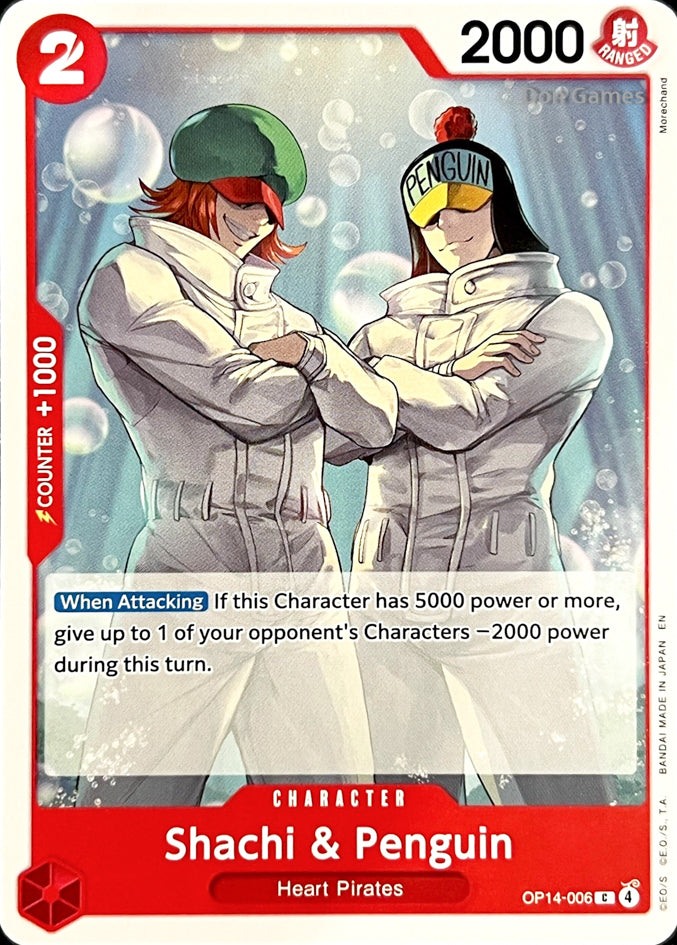 OP14-006 Shachi & Penguin Character Card