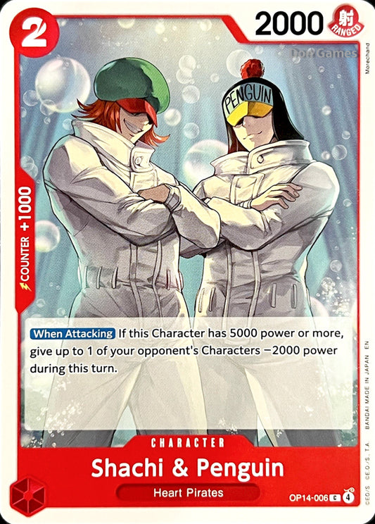 OP14-006 Shachi & Penguin Character Card