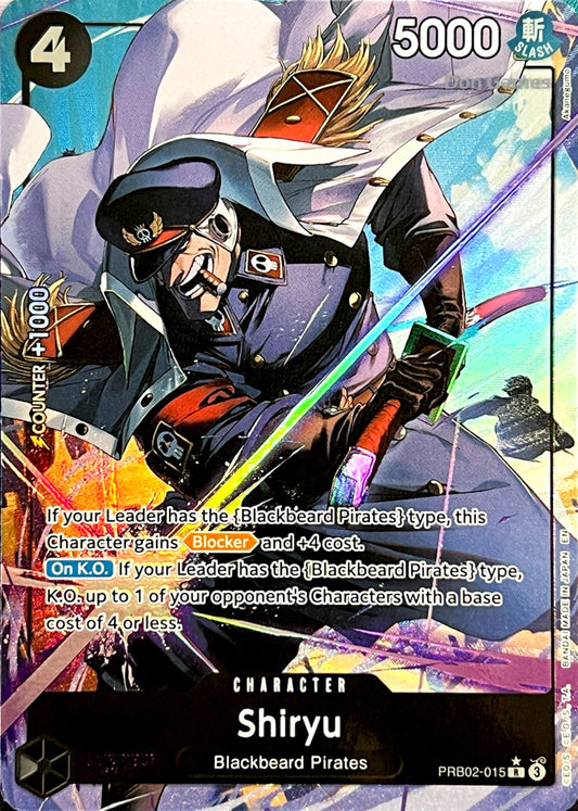 PRB02-015 Shiryu Character Card Alternate Art