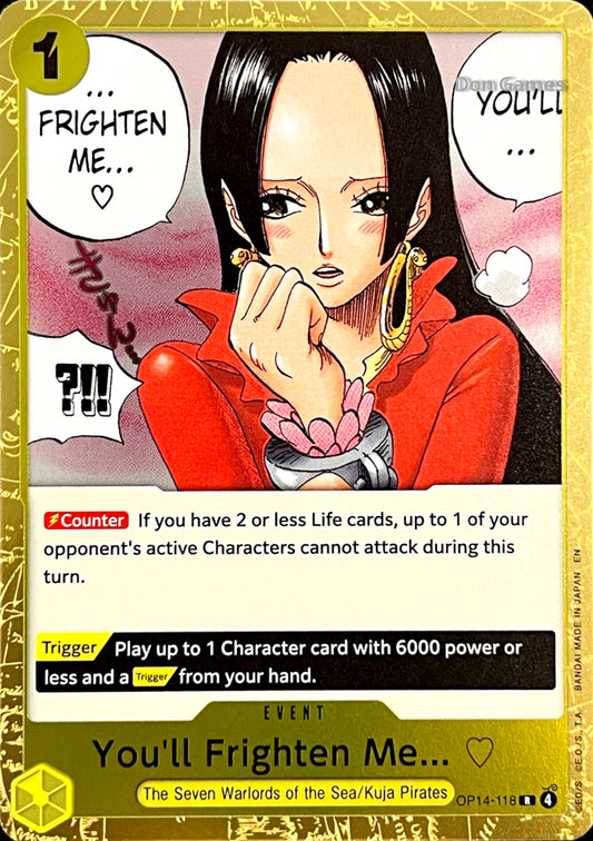 OP14-118 You'll Frighten Me... Event Card