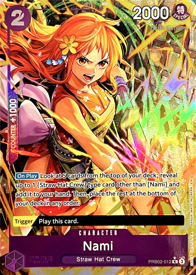 PRB02-012 Nami Character Card Alternate Art