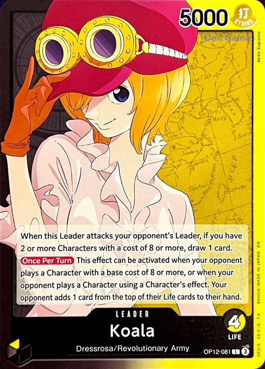 OP12-081 Koala Leader Card