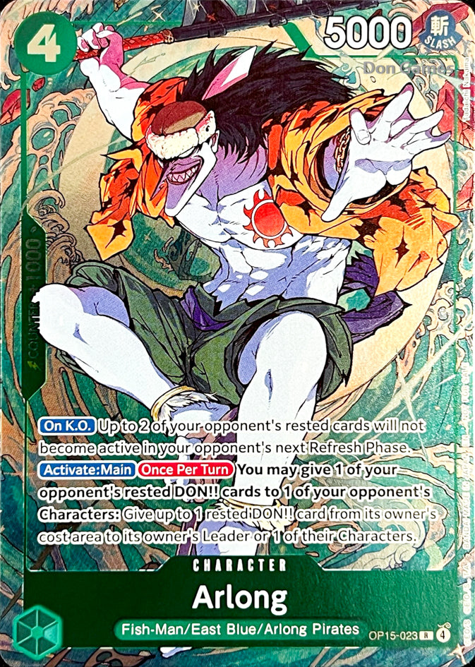 OP15-023 Arlong Character Card Dash Pack Alternate Art
