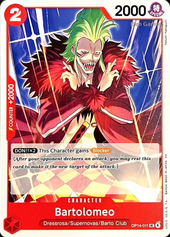 OP14-011 Bartolomeo Character Card