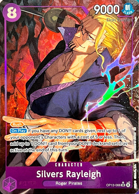 OP13-066 Silvers Rayleigh Character Card Alternate Art