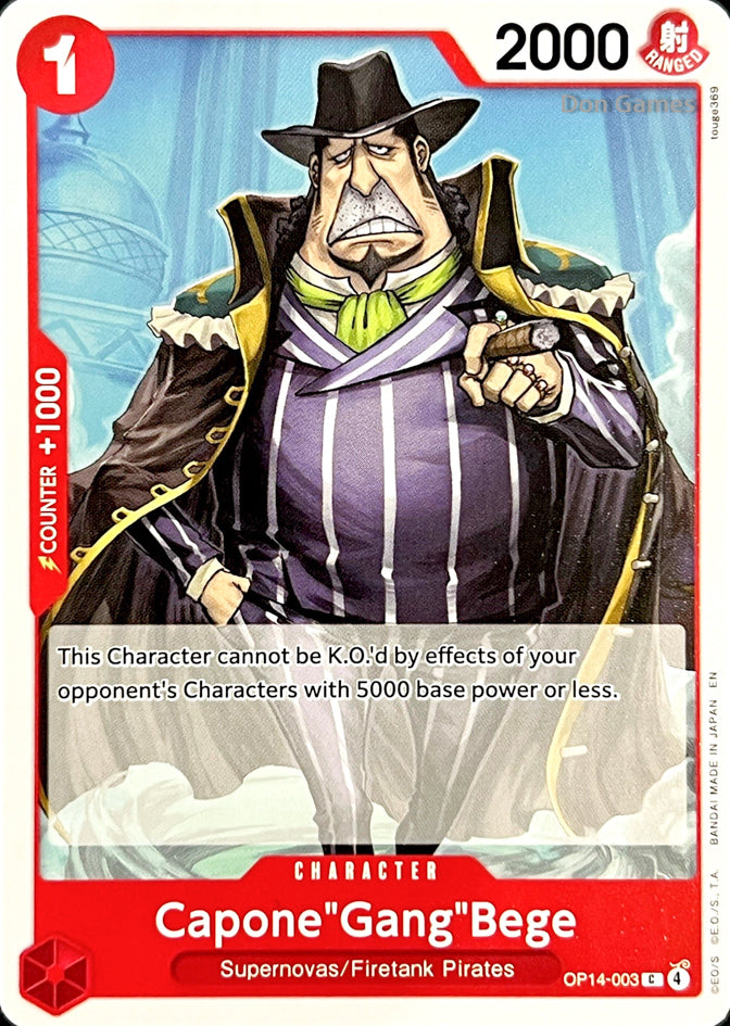 OP14-003 Capone "Gang" Bege Character Card