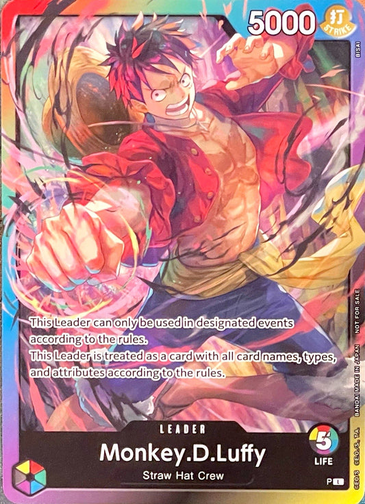 P-L 5 Life Monkey. D. Luffy Rainbow Leader Promo