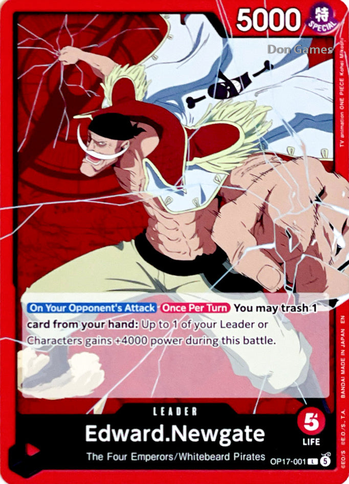 OP17-001 Edward. Newgate Leader Card
