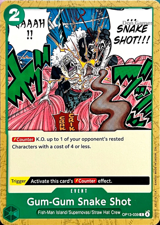 OP13-039 Gum-Gum Snake Shot Event Card