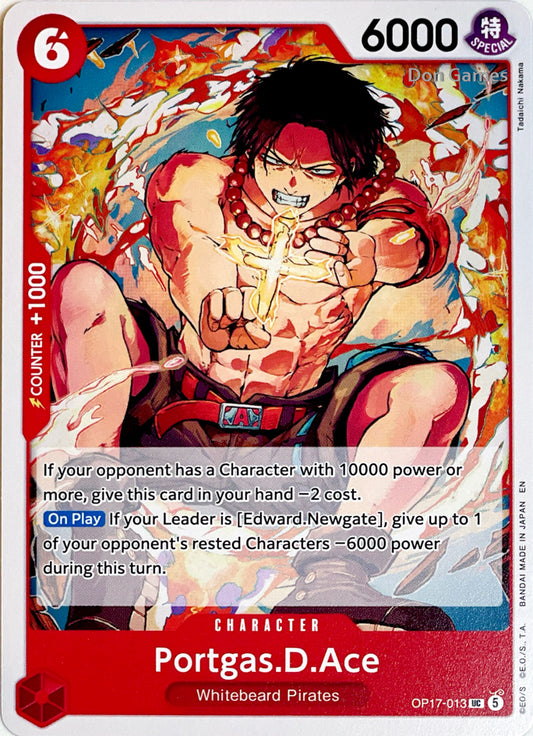 OP17-013 Portgas. D. Ace Character Card
