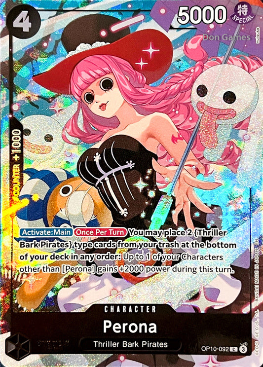 OP10-092 Perona Character Card Alternate Art Best Selection Vol. 4