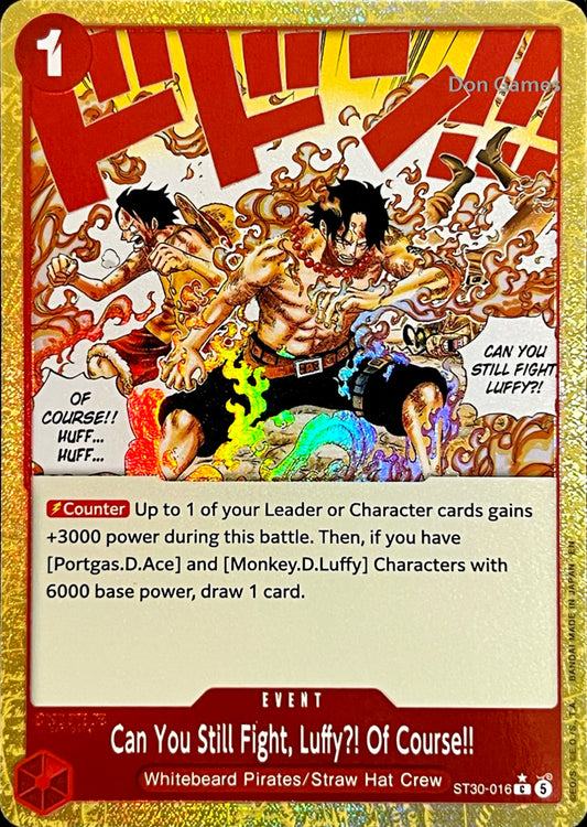 ST30-016 Can You Still Fight, Luffy?! Of Course!! Event Card Alternate Art