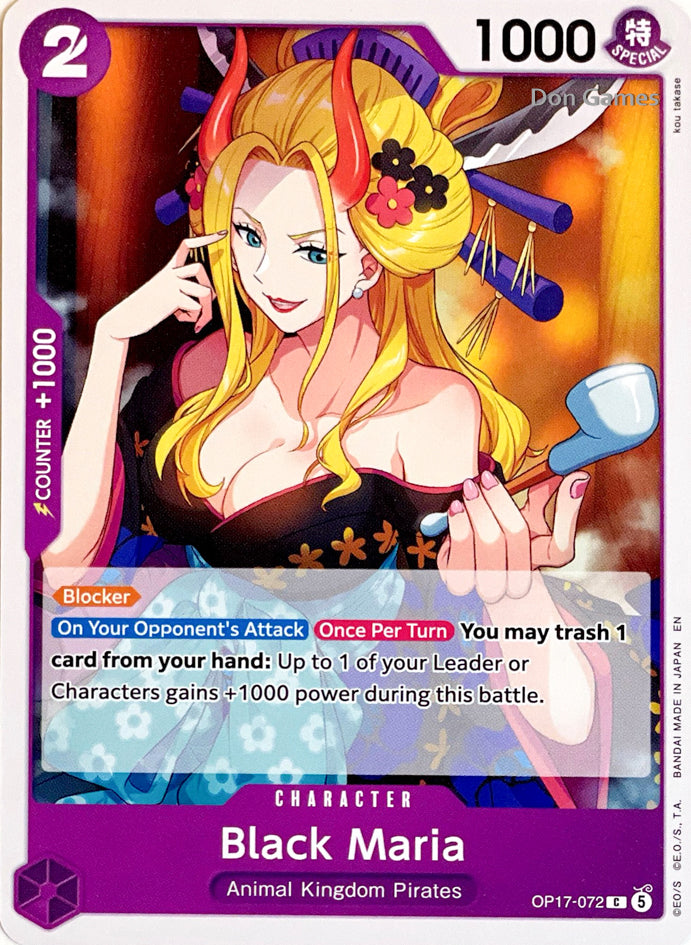 OP17-072 Black Maria Character Card