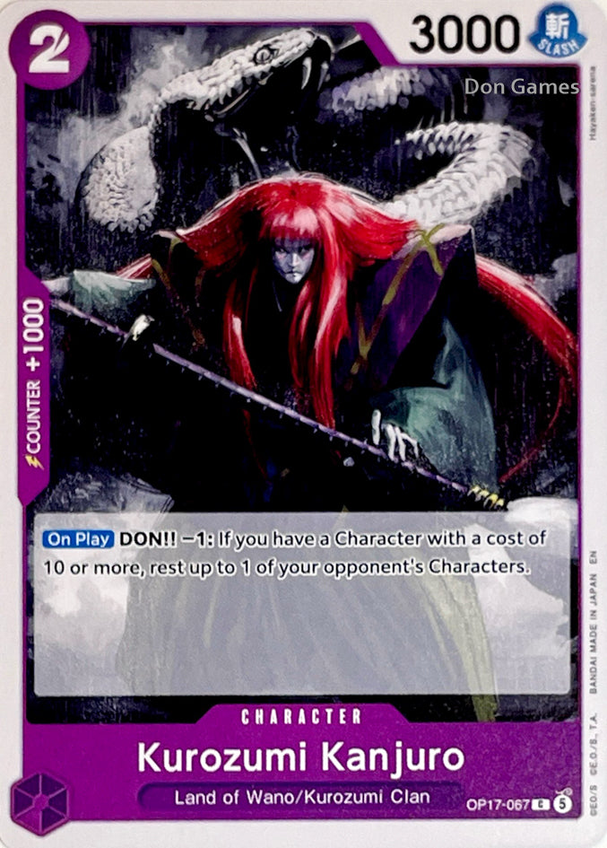 OP17-067 Kurozumi Kanjuro Character Card