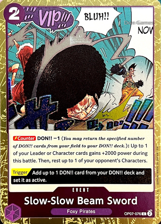 OP07-076 Slow-Slow Beam Sword Event Card Textured Foil