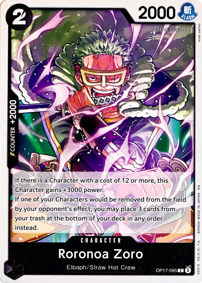 OP17-095 Roronoa Zoro Character Card
