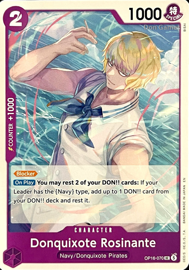 OP16-070 Donquixote Rosinante Character Card