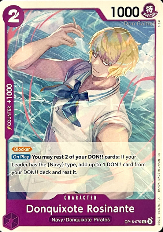 OP16-070 Donquixote Rosinante Character Card