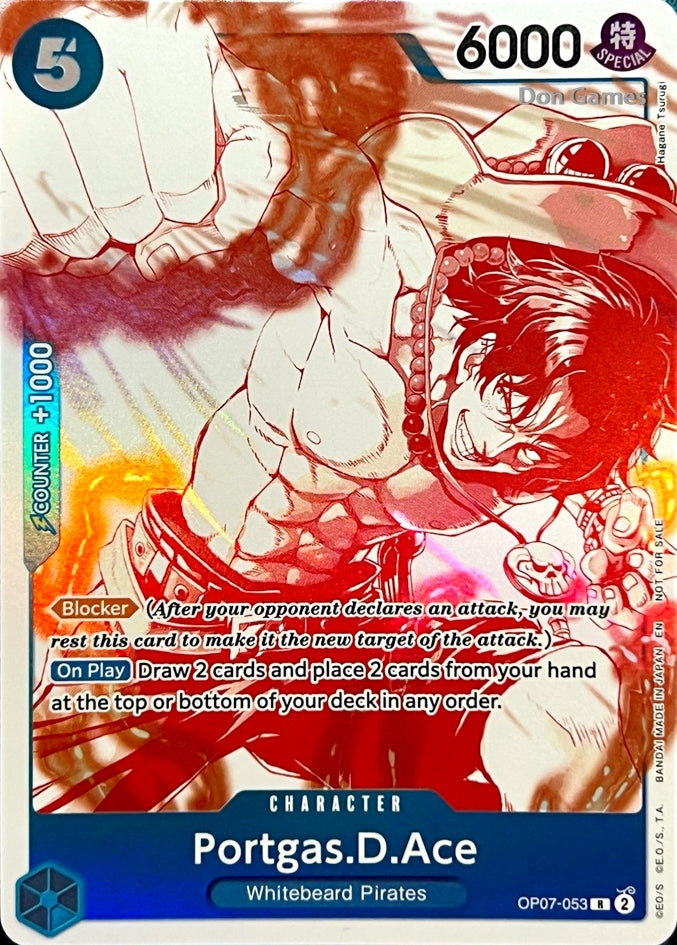 OP07-053 Portgas. D. Ace Character Card Alternate Art (3rd Anniversary Treasure Campaign Pack)
