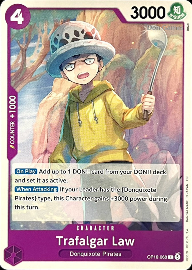 OP16-068 Trafalgar Law Character Card
