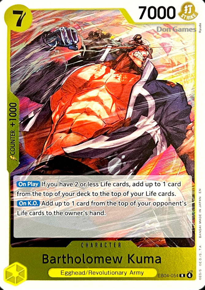 EB04-054 Bartholomew Kuma Character Card