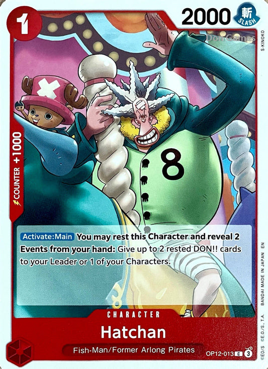 OP12-013 Hatchan Character Card