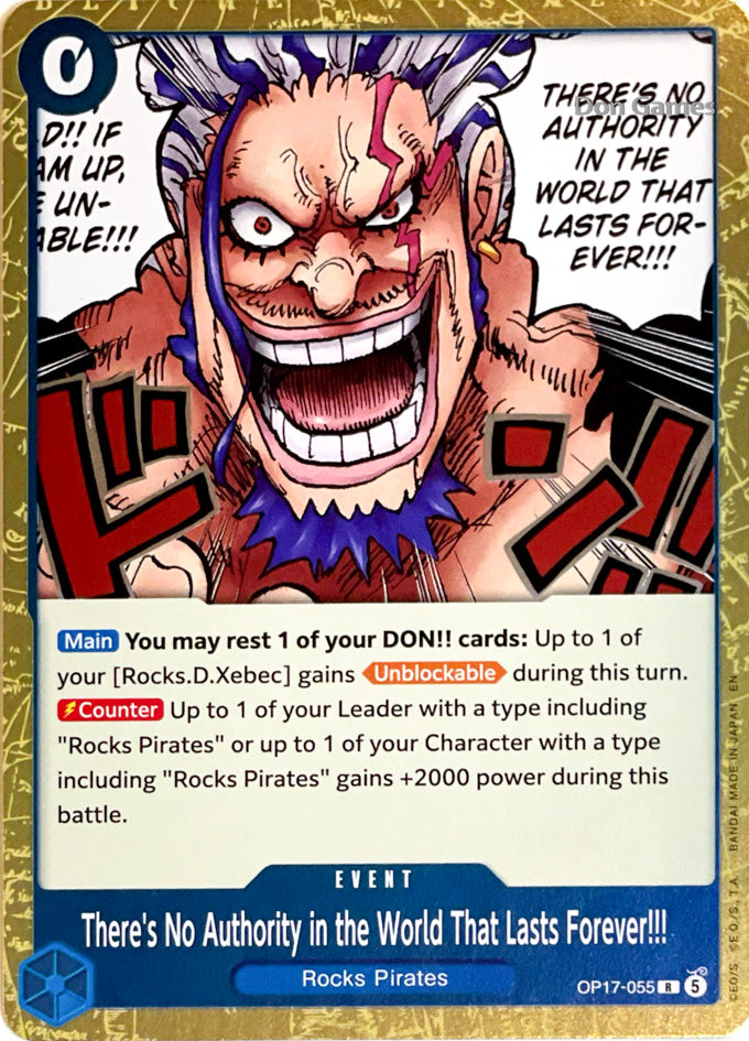 OP17-055 There's No Authority in the World That Lasts Forever!!! Event Card