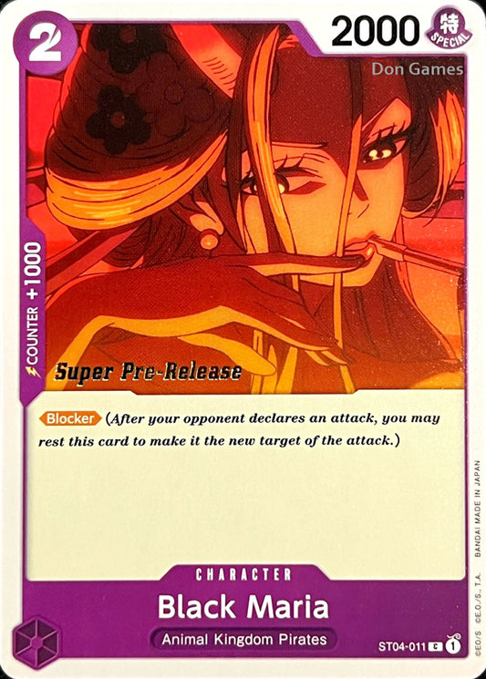 ST04-011 Black Maria Character Card SUPER PRE-RELEASE