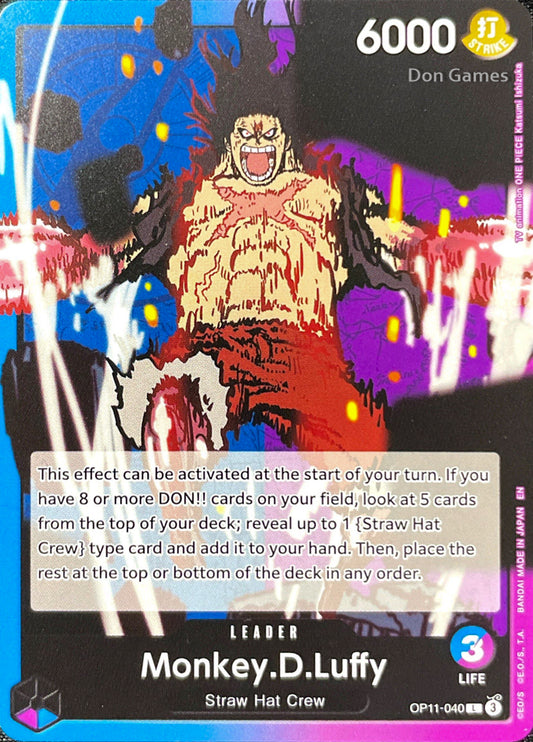 OP11-040 Monkey. D. Luffy Leader Card