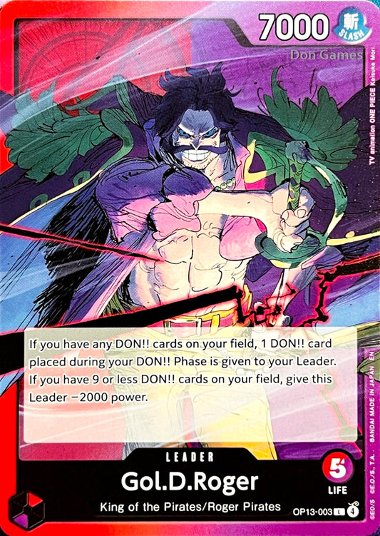 OP13-003 Gol. D. Roger Leader Card
