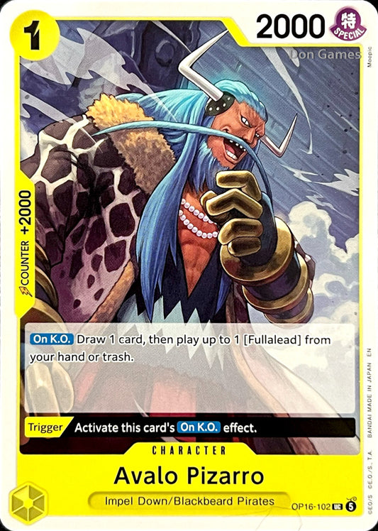 OP16-102 Avalo Pizarro Character Card