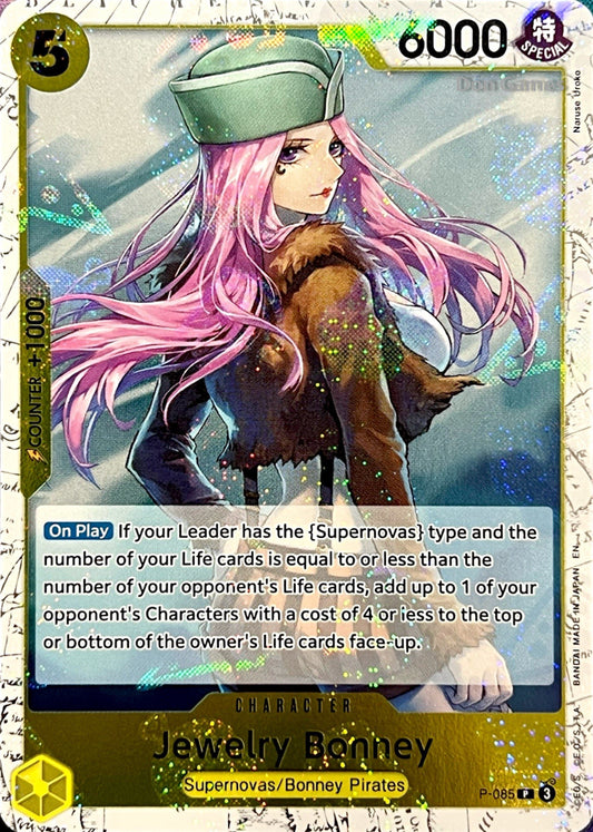 P-085 Jewelry Bonney Character Card Textured Foil