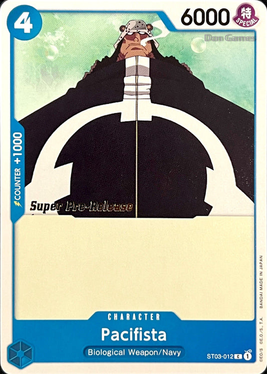 ST03-012 Pacifista Character Card SUPER PRE-RELEASE