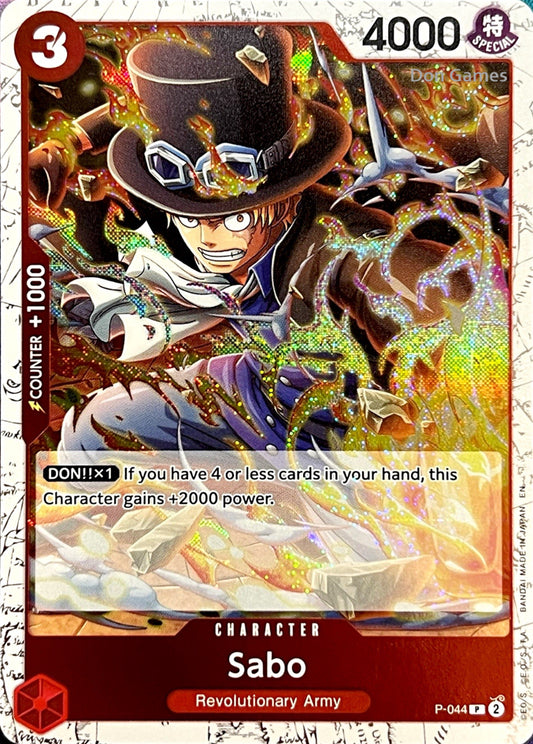 P-044 Sabo Character Card Textured Foil