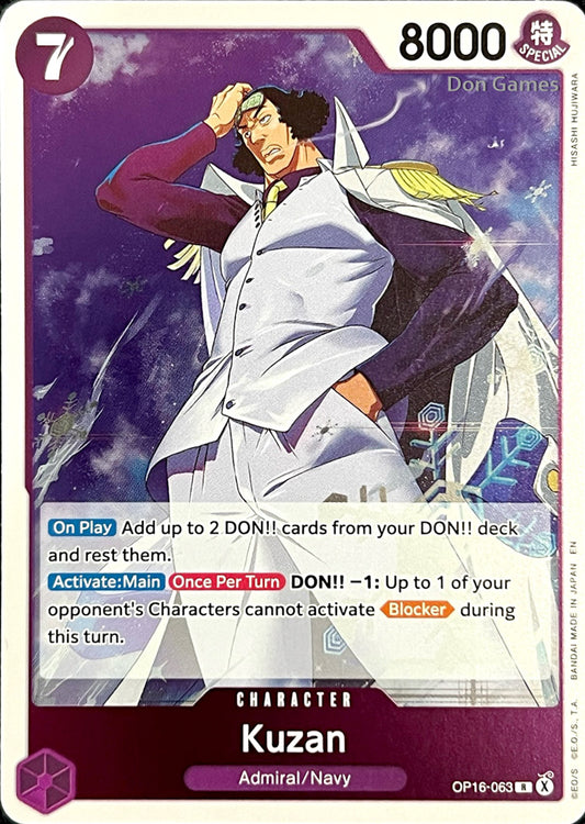 OP16-063 Kuzan Character Card
